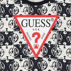 تي شيرت بشعار باللون أزرق داكن وعاجي للأولاد, 4, hi-res