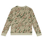 سويت شيرت بالشعار باللون الأخضر للأولاد, 1, hi-res