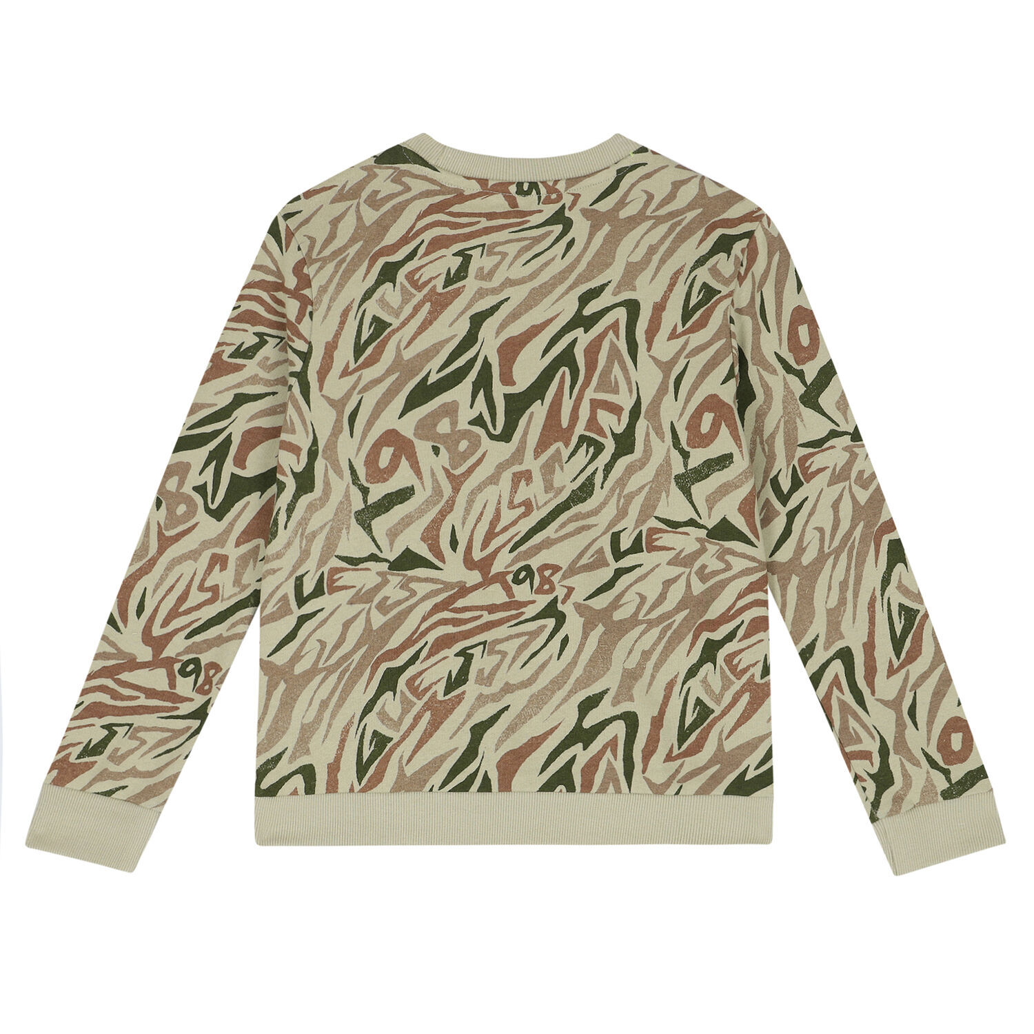 سويت شيرت بالشعار باللون الأخضر للأولاد, 1, hi-res image number null