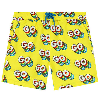 Boys Yellow Swim Shorts