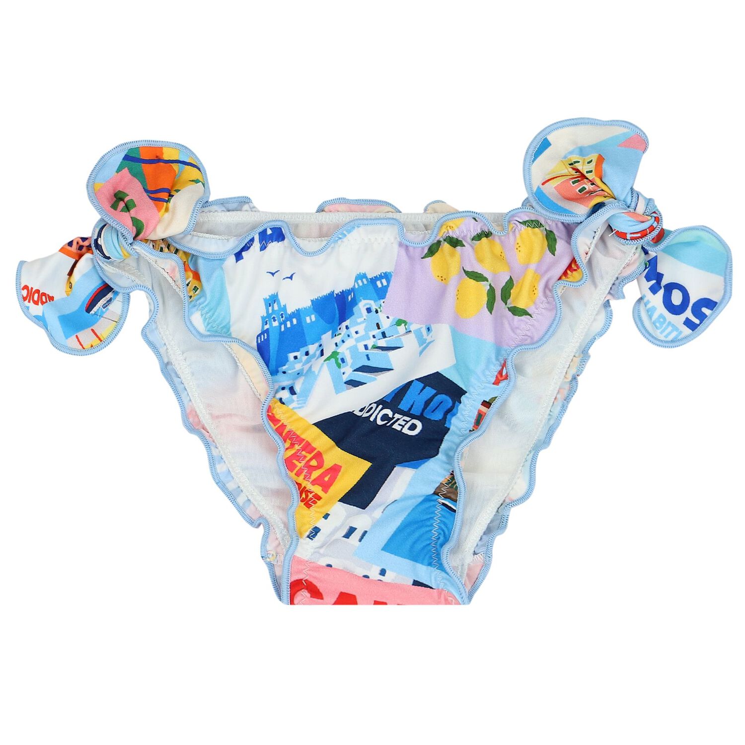 مايوه بنات بكيني باللون الأزرق, 1, hi-res