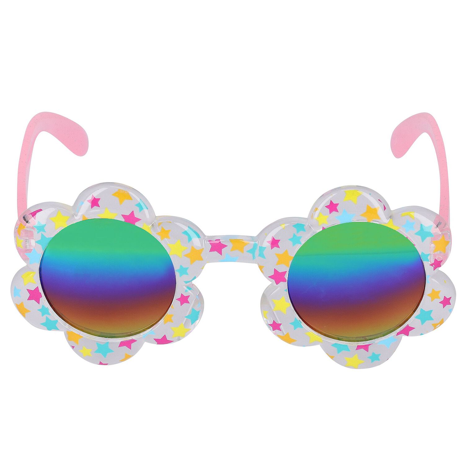 Girls White & Pink Logo Sunglasses, 1, hi-res image number null