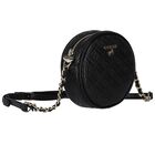 Girls Black Logo Shoulder Bag, 2, hi-res