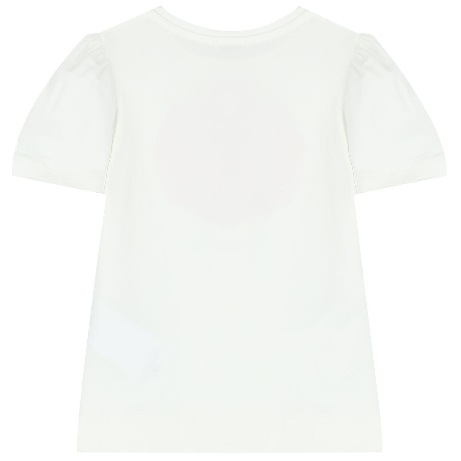 تيشيرت بنات بالشعار باللون العاجي, 1, hi-res