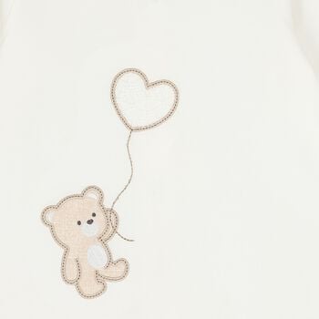 White Teddy Bear Babygrow