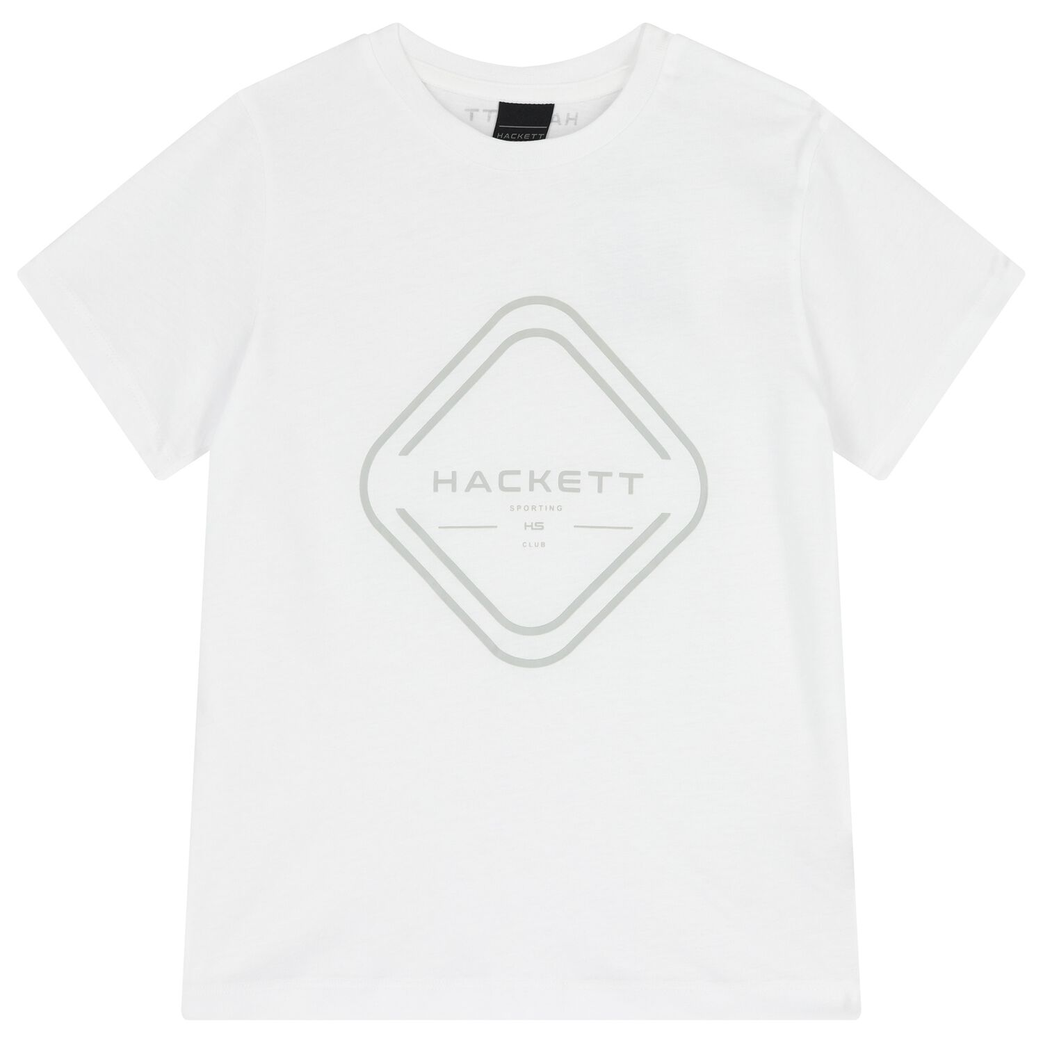 Boys White Logo T-Shirt, 2, hi-res