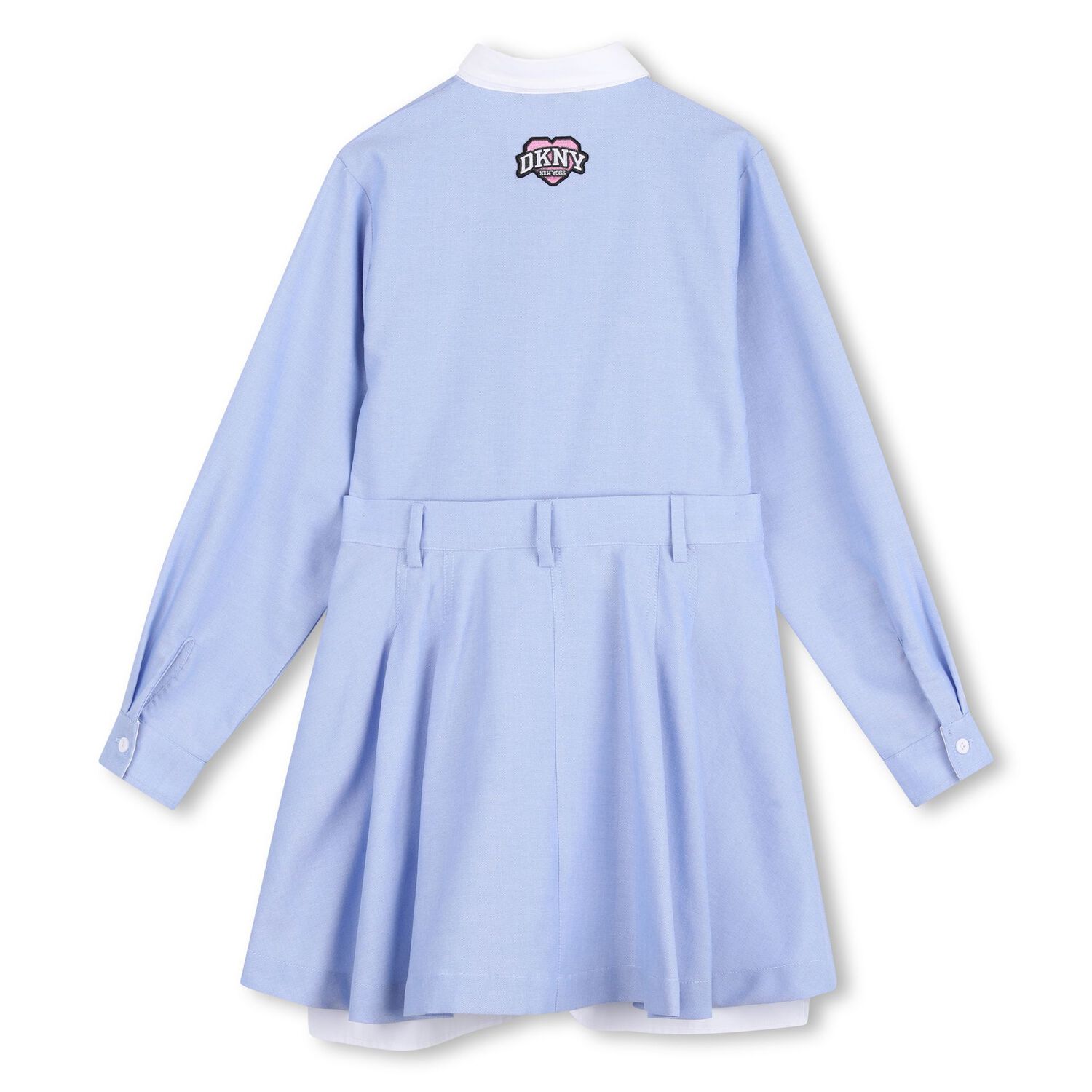 Girls Blue Logo Dress, 1, hi-res