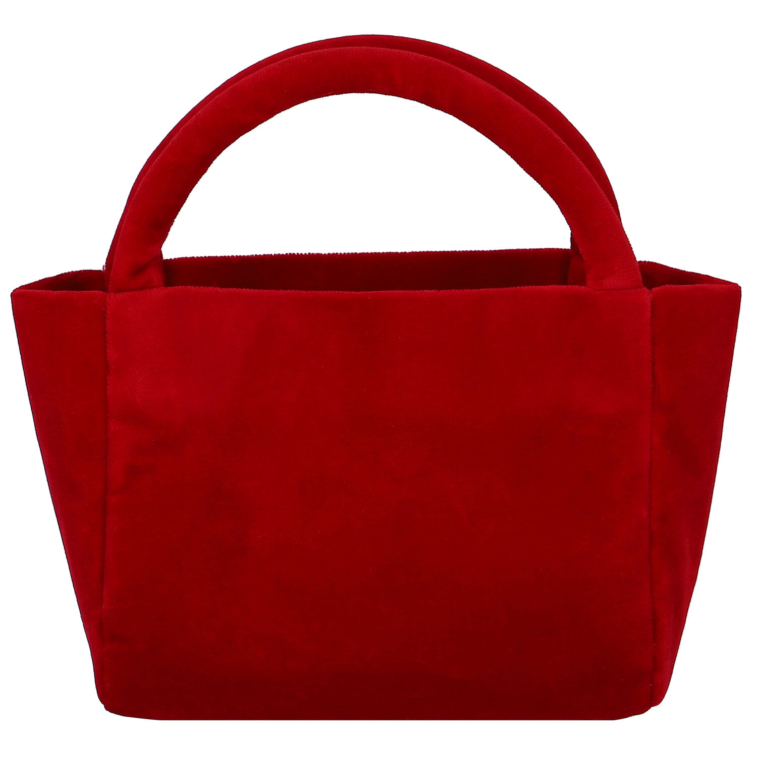 Girls Red Bow Velvet Bag, 1, hi-res