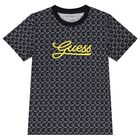 Boys Navy Blue Logo T-Shirt, 1, hi-res