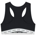 بيكيني أسود بشعار للبنات, 2, hi-res