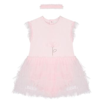 Baby Girls Pink Tutu Dress Set