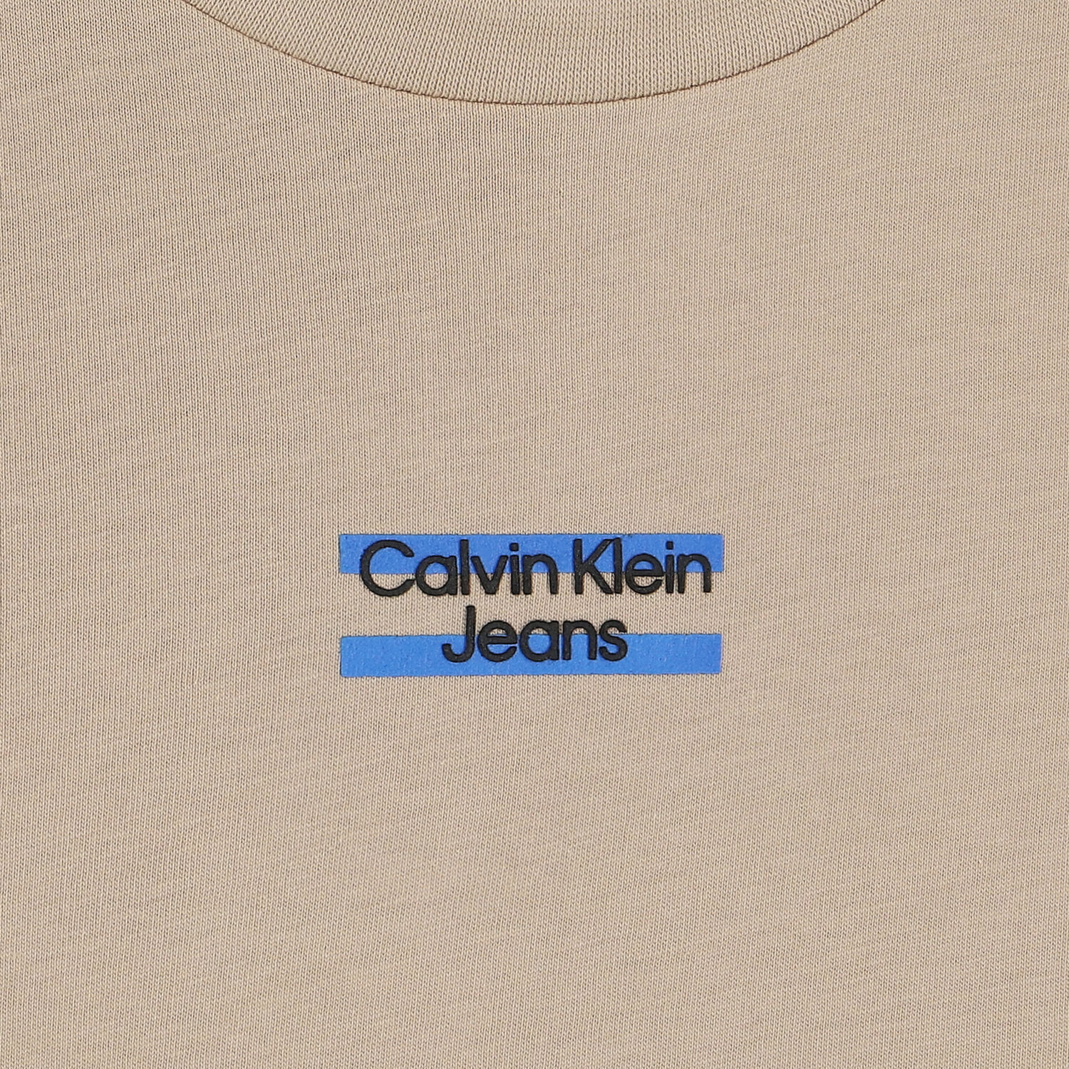 تيشيرت أولاد بالشعار باللون البيج, 3, hi-res