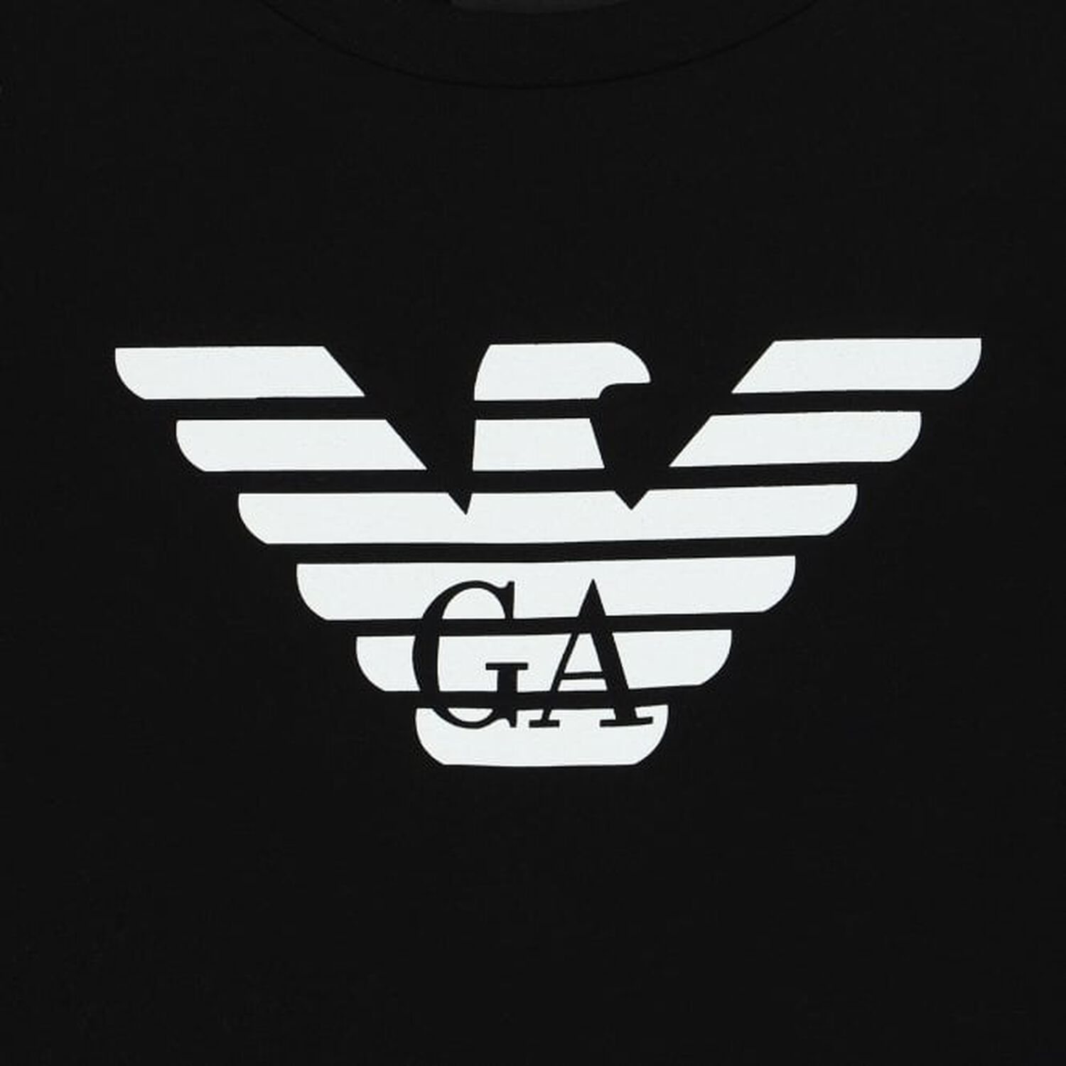 Boys Black Logo Top, 1, hi-res