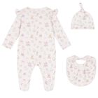 Pink Nursery Print Babygrow Gift Set (3 Piece), 1, hi-res