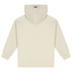 Ivory Logo Hooded Zip Up Top, 1, hi-res