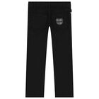 Boys Black Logo Jeans, 1, hi-res