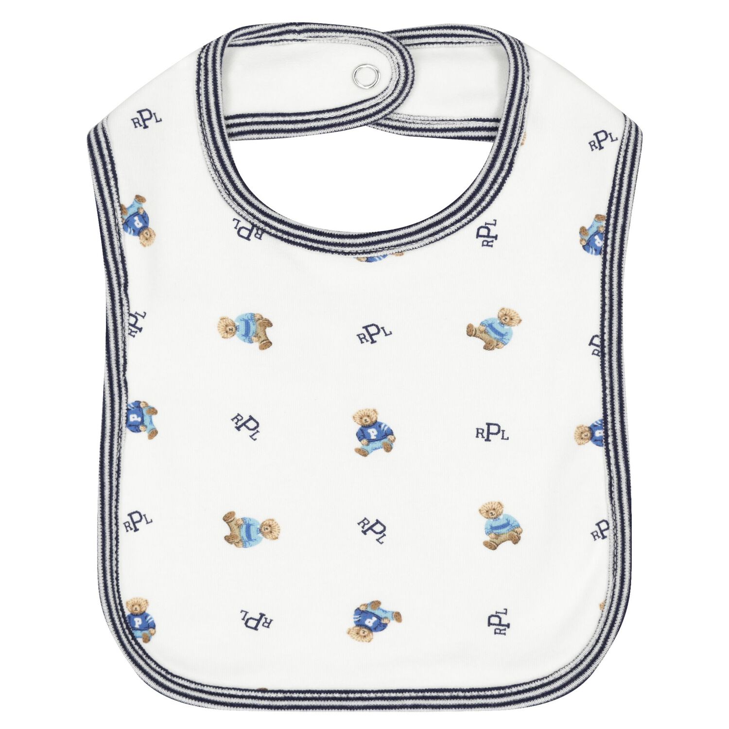 Baby Boys White & Navy Blue Logo Babygrow Gift Set, 1, hi-res image number null