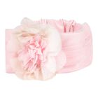 Baby Girls Pink Flower Headband, 2, hi-res