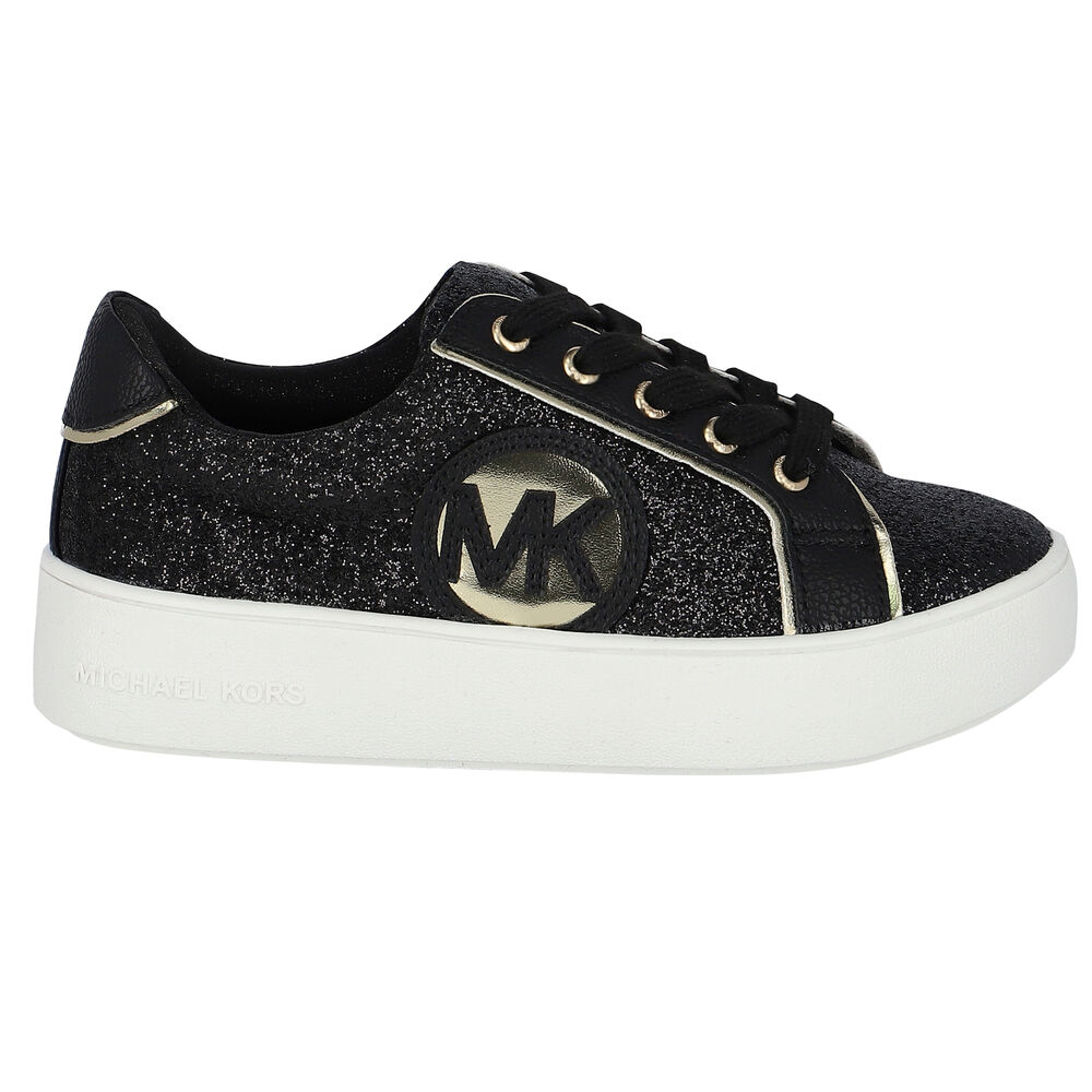 michael kors black and gold trainers