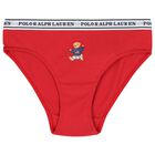 Girls White, Navy Blue & Red Bikini Brief ( 5-Pack ), 2, hi-res