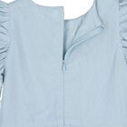Girls Blue Embellished Crystal Tulle Dress, 1, hi-res