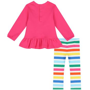Girls Pink Leggings Set