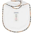 White & Beige Check Baby Bibs ( 3-Pack ), 1, hi-res