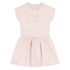 Younger Girls Pink Logo Dress, 3, hi-res