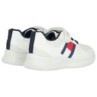 Boys White Logo Trainers, 1, hi-res