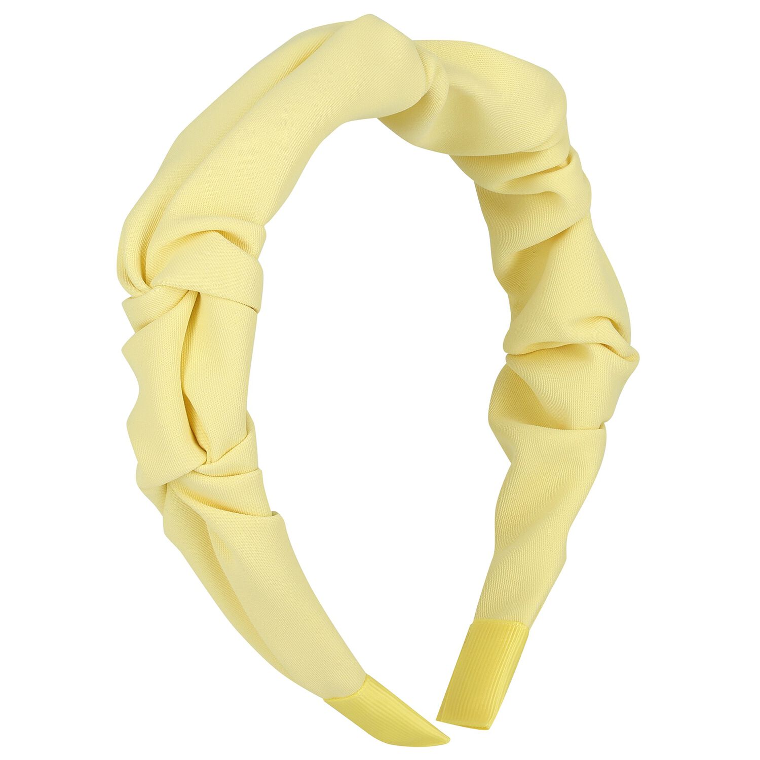 Girls Yellow Crepe Headband, 3, hi-res