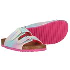 Girls Blue Embellished Sandals, 1, hi-res