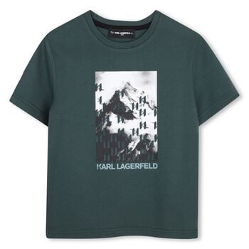 Boys Green Logo T-Shirt