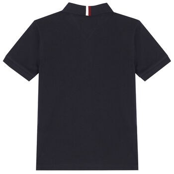 Boys Navy Logo polo Shirt