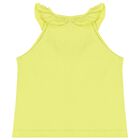 طقم شورت باللون الأخضر والأبيض للبنات, 1, hi-res