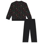 بدله رياضيه للصغار بالشعار بطبعه ديزنى باللون الاسود , 1, hi-res