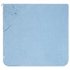 Baby Boys Blue Teddy Bear Hooded Towel, 1, hi-res