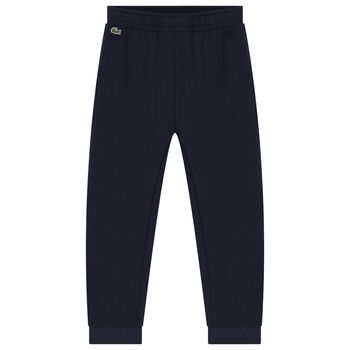 Boys Navy Blue Logo Joggers