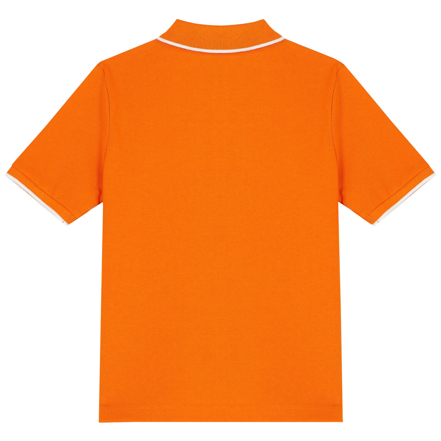 تيشيرت بولو بالشعار باللون البرتقالى للأولاد, 3, hi-res