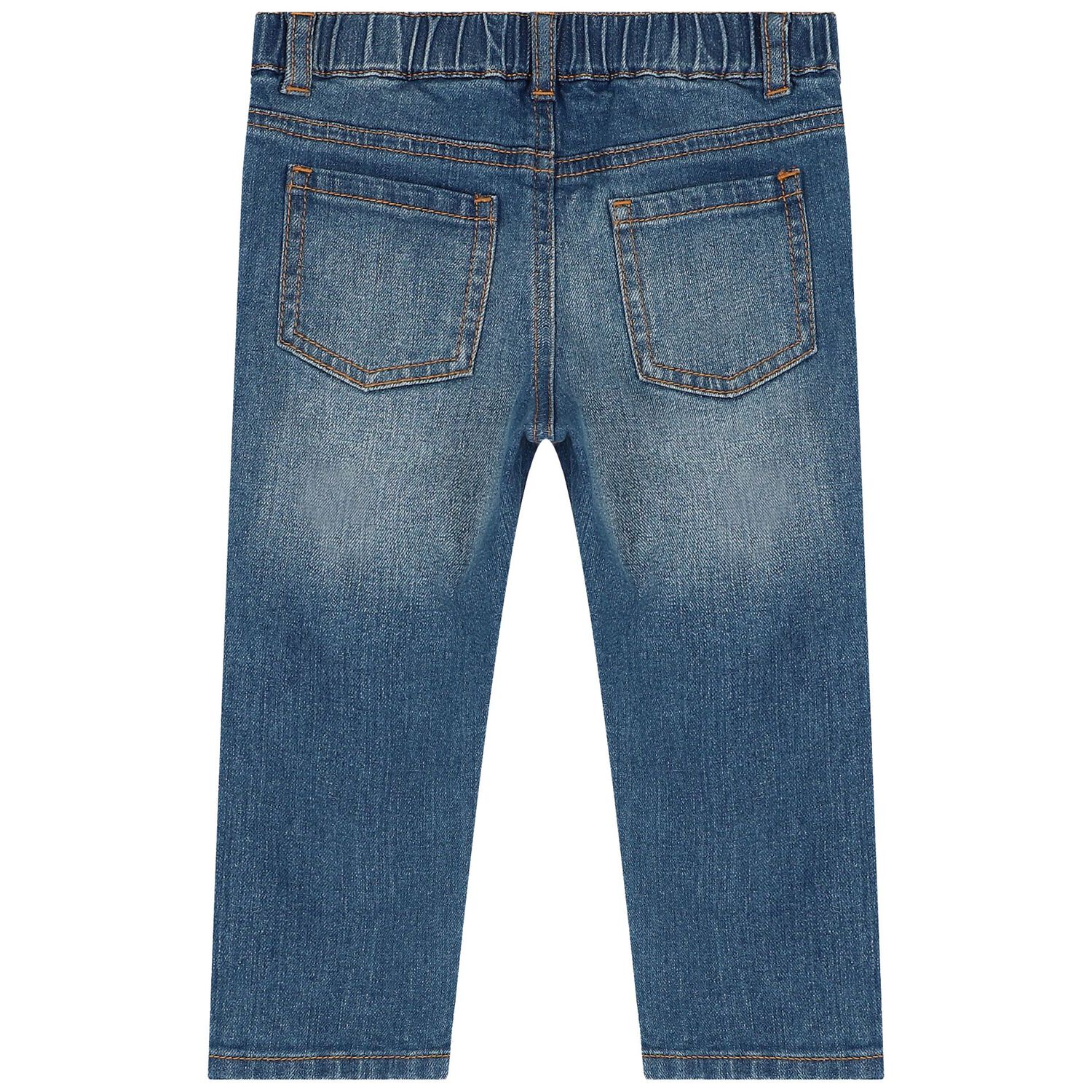 بنطلون جينز دينم بشعار تيدى باللون الأزرق, 1, hi-res image number null