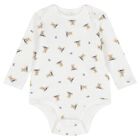 Baby Boys White Polo Bear Bodysuits ( 2 Pack ), 1, hi-res