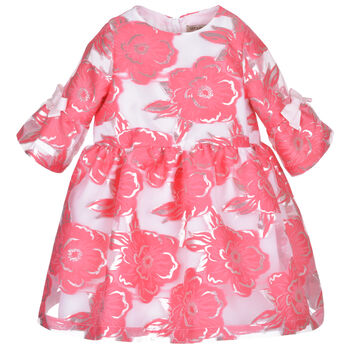 Girls Pink Floral Dress