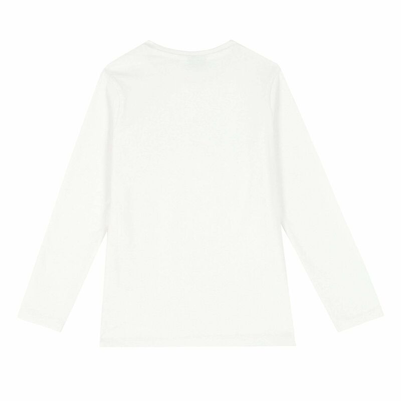 Girls White Long Sleeved Top, 1, hi-res image number null