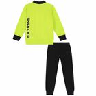 بدلة رياضية باللون الاسود والاخضر نبون للاولاد, 2, hi-res