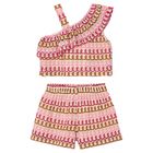 Girls Multi-Coloured Knitted Shorts Set, 2, hi-res