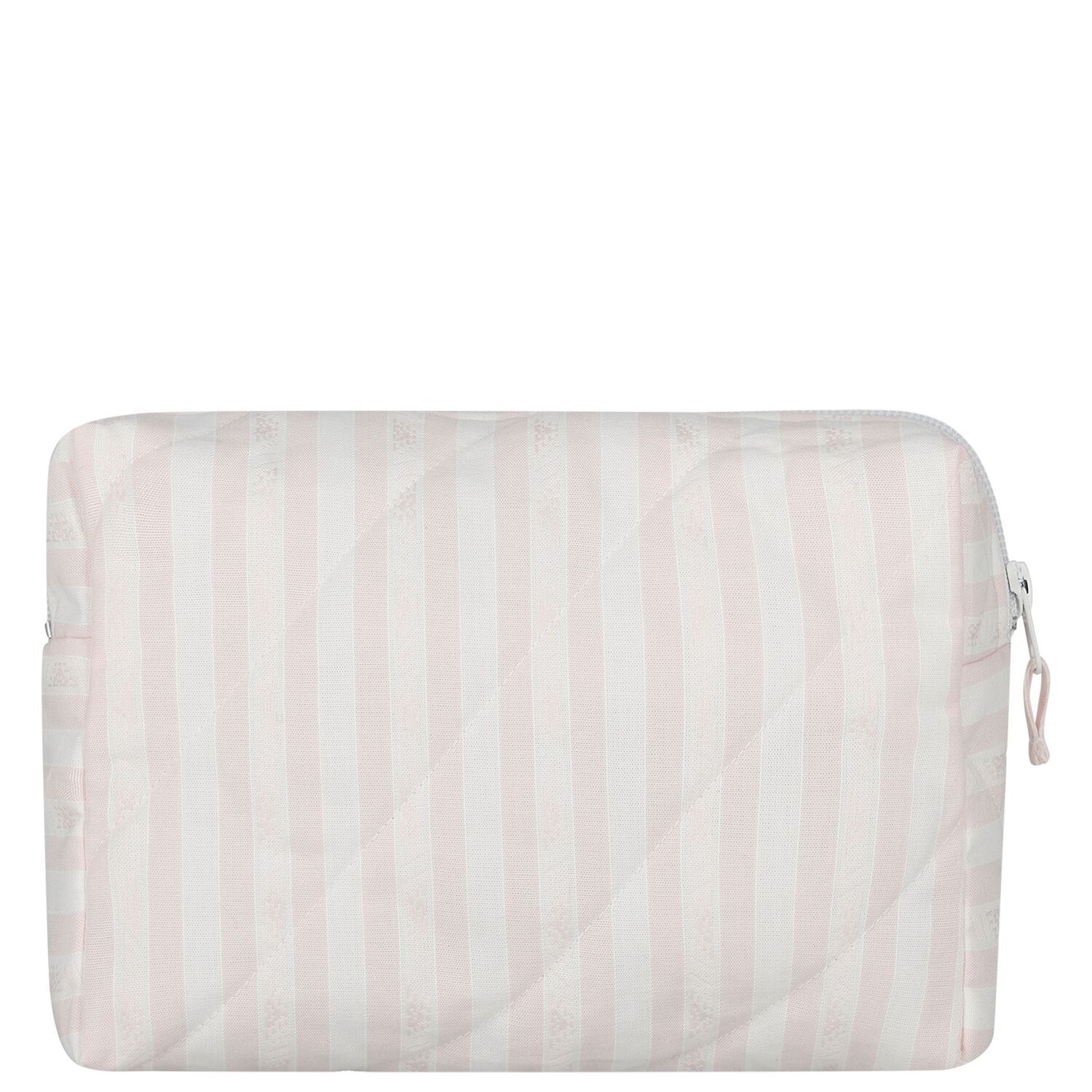Baby Girls White & Pink Wash Bag, 2, hi-res