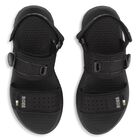 Boys Black Logo Sandals, 1, hi-res