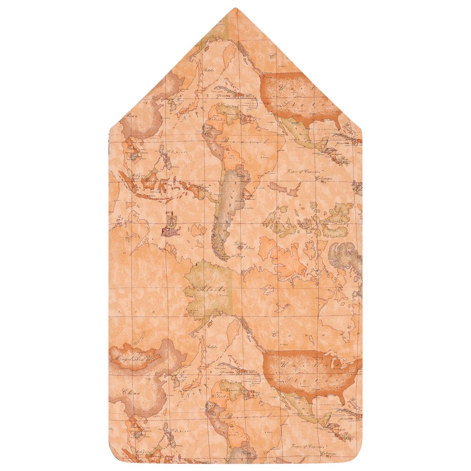 مدس  بطبعة خريطة باللون الأزرق والبيج , 1, hi-res image number null