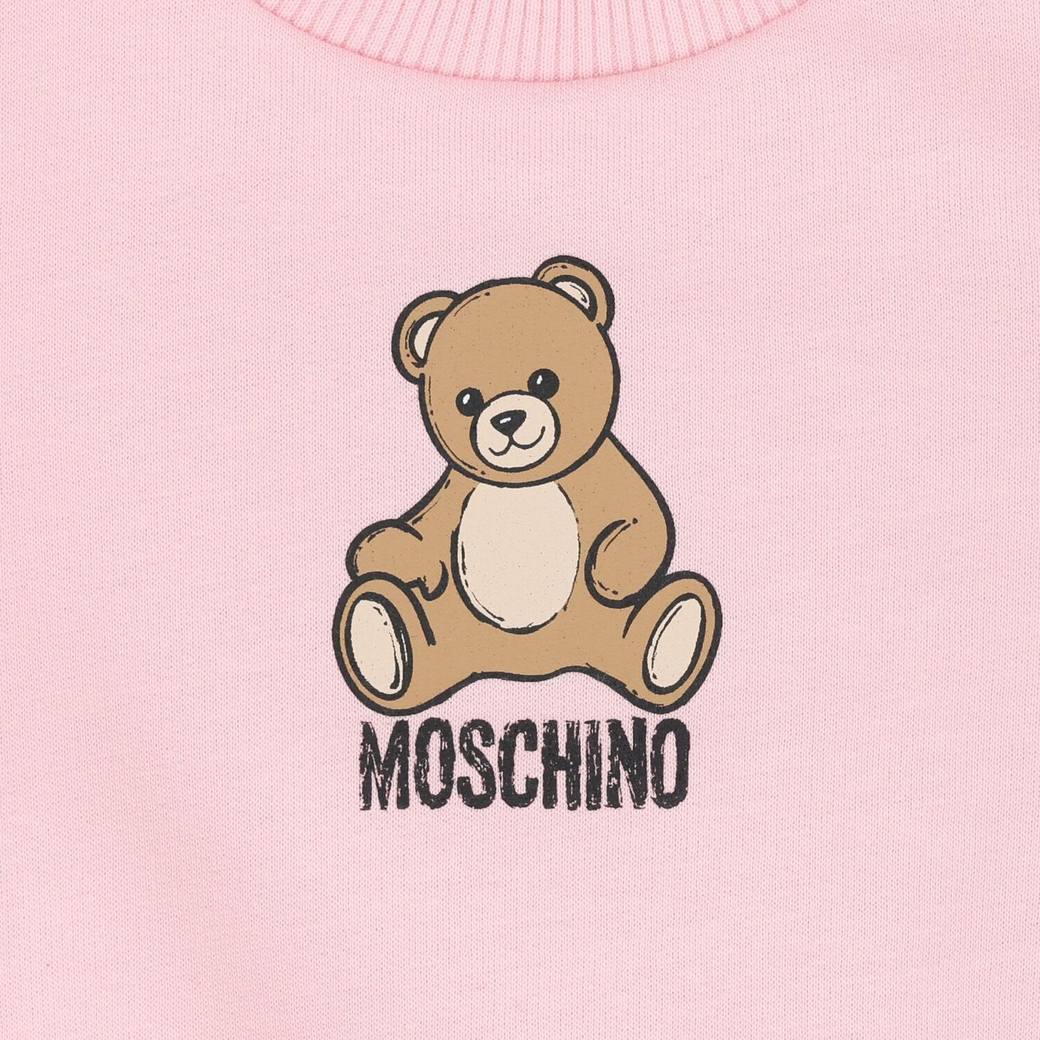 Younger Girls Pink Teddy Bear Logo Tracksuit , 5, hi-res