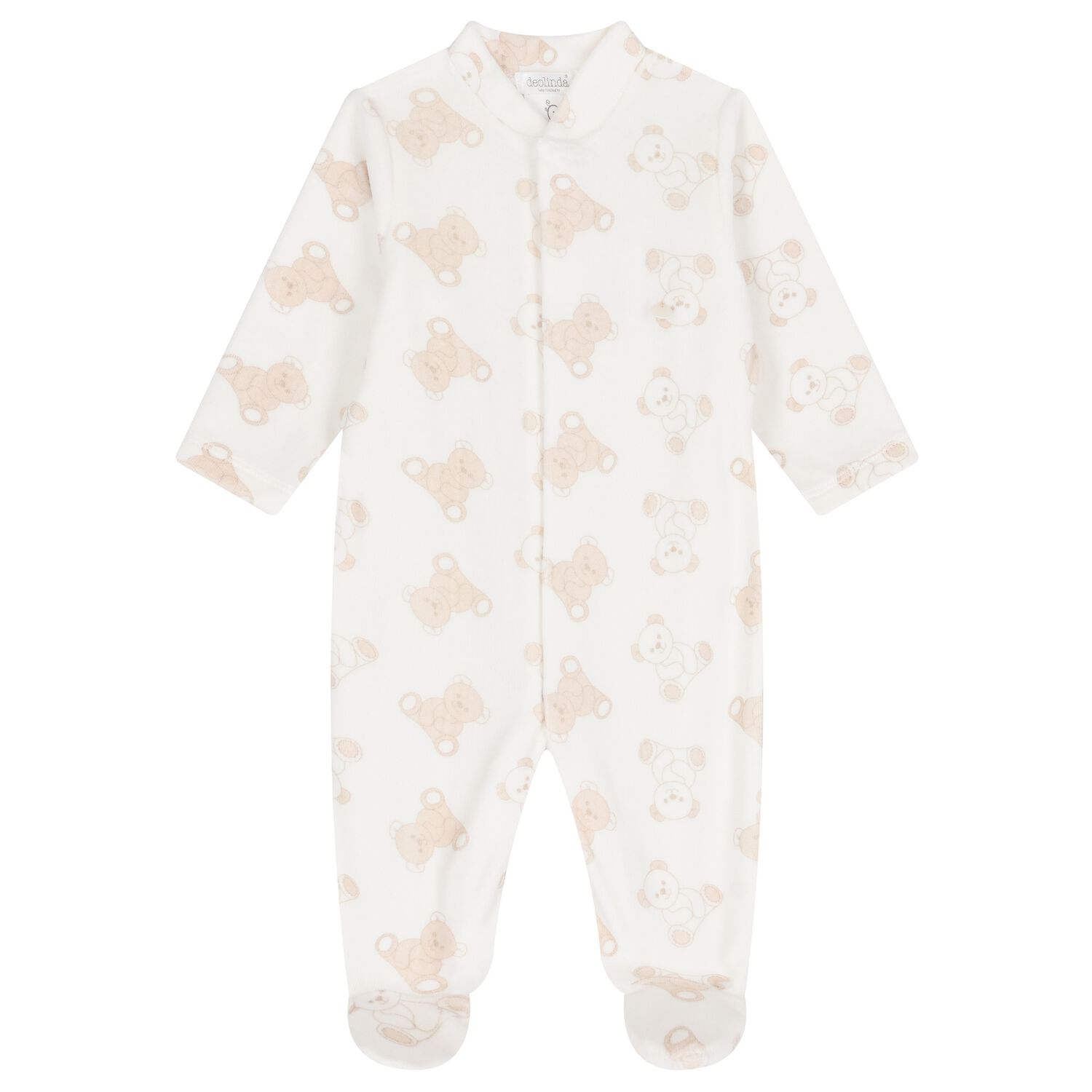 Ivory Teddy Bear Babygrow, 1, hi-res
