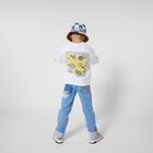 Boys White Logo T-Shirt, 1, hi-res